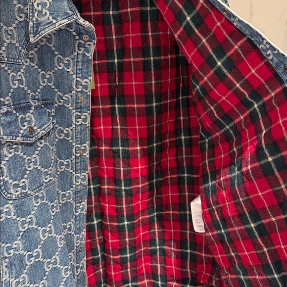 Gucci GG Jacquard Denim Shirt - Picture 7 of 8